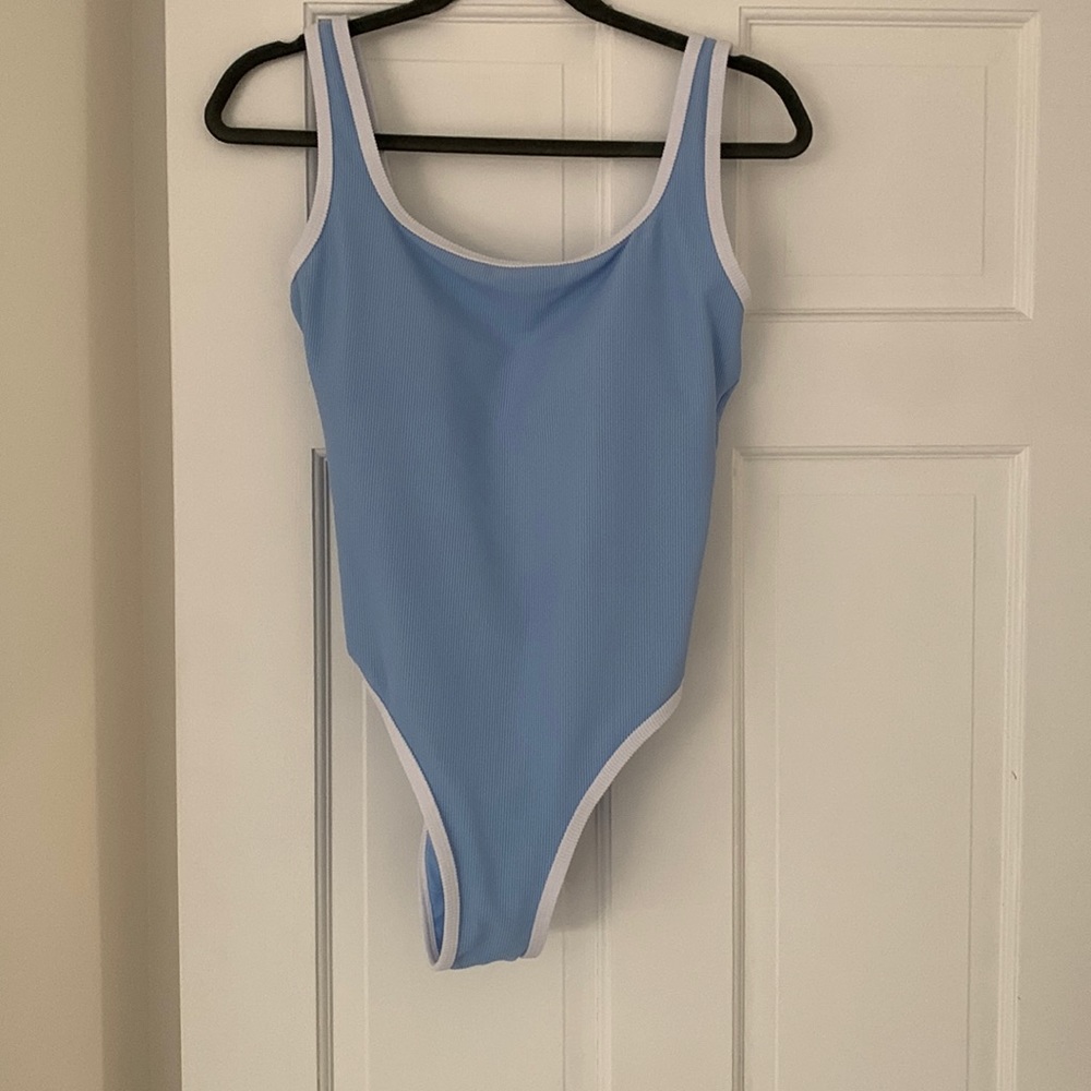 LainSnow Ocean Isle One Piece, Carolina Blue  x Megan Stokes